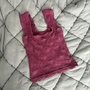 Free People Burgundy Pink Tank Top